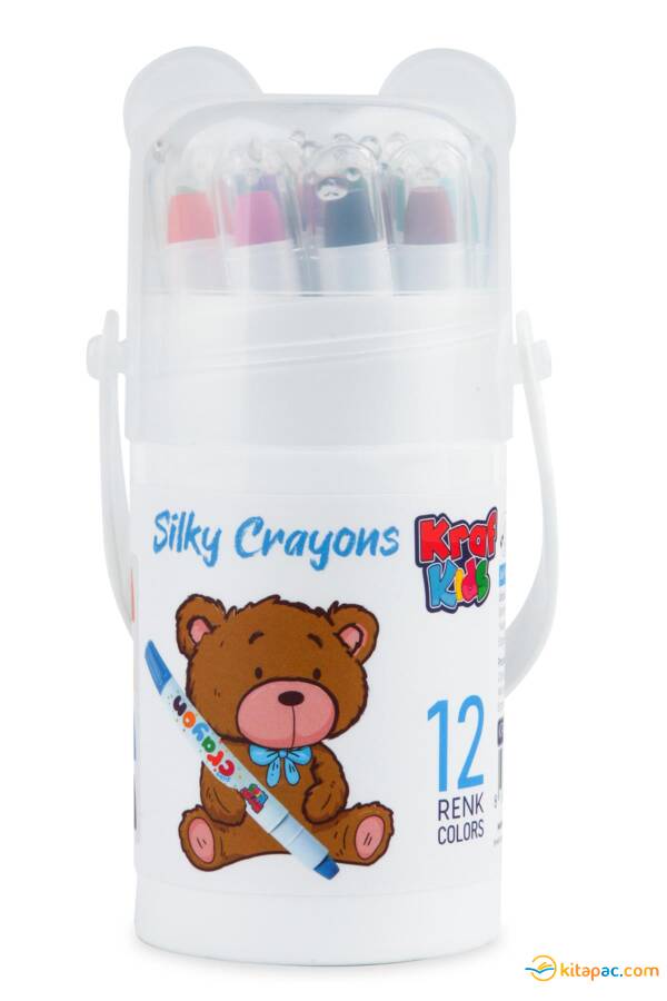KRAF KIDS PASTEL BOYA SILKY CRAYON 12 RENK KK500 - 1