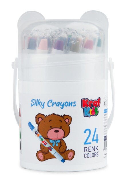 KRAF KIDS PASTEL BOYA SILKY CRAYON 24 RENK KK505 - KRAF