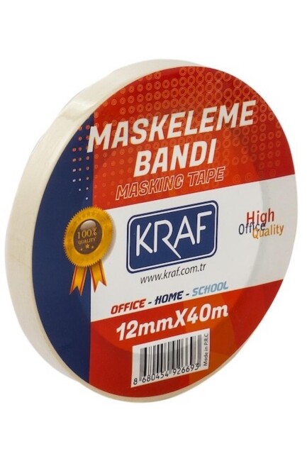 KRAF MASKELEME BANDI 12mm.x40m. 4012G - KRAF