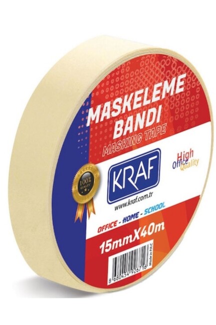 KRAF MASKELEME BANDI 15 mm X40 mt 4015G - KRAF