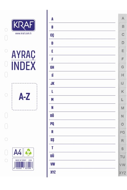 KRAF SEPARATÖR AYRAÇ İNDEX A-Z 1004 - KRAF