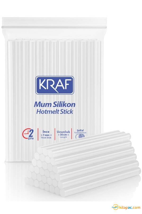 KRAF 1 KG İNCE SİLİKON ŞEFFAF 30CM - 1