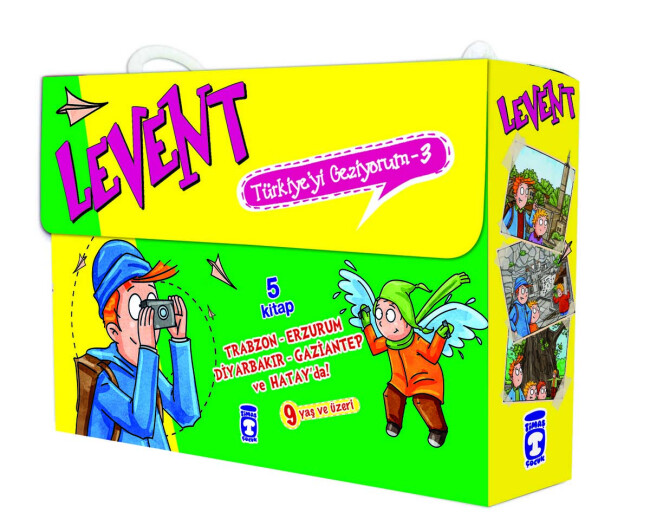 LEVENT TÜRKİYE Yİ GEZİYORUM - 3 - 9+yaş-5 Kitap - Mustafa Orakçı - TİMAŞ YAYINLARI