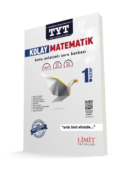 LİMİT TYT KOLAY MATEMATİK Soru Bankası 1.KİTAP - LİMİT YAYINLARI