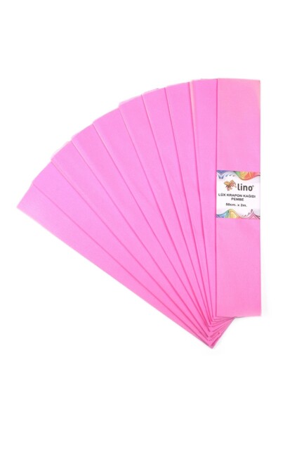 LİNO 10 ADET KRAPON KAĞIDI (50x200cm) - PEMBE - LİNO