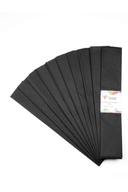 LİNO 10 ADET KRAPON KAĞIDI (50x200cm) - SİYAH - LİNO