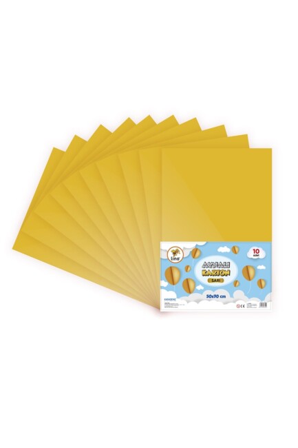 LİNO 50x70 METALİK AYNALI FON KARTONU - ALTIN - LİNO
