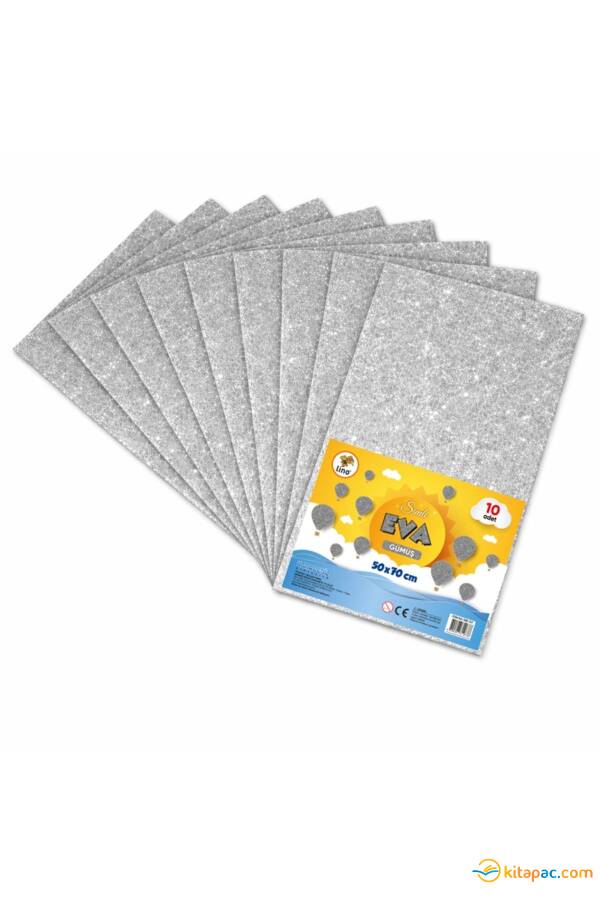 LİNO 50X70 SİMLİ EVA 2MM 10 LU PAKET - GÜMÜŞ - 1