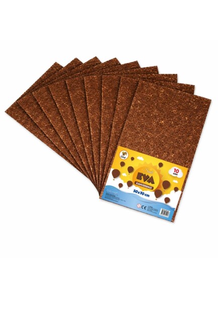 LİNO 50X70 SİMLİ EVA 2MM 10 LU PAKET - KAHVERENGİ - LİNO