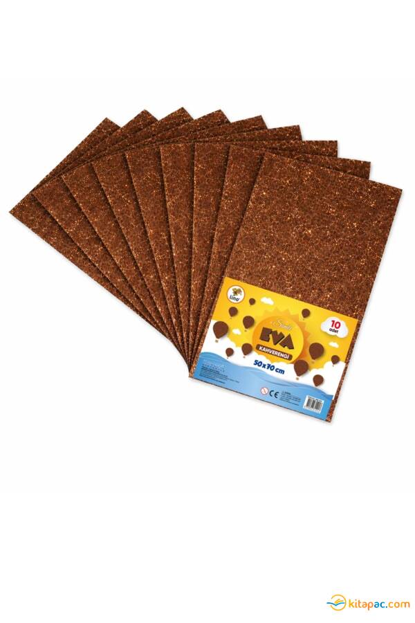 LİNO 50X70 SİMLİ EVA 2MM 10 LU PAKET - KAHVERENGİ - 1