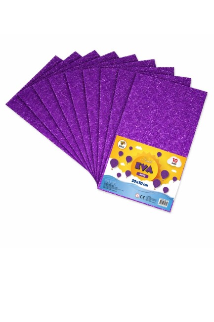 LİNO 50X70 SİMLİ EVA 2MM 10 LU PAKET - MOR - LİNO
