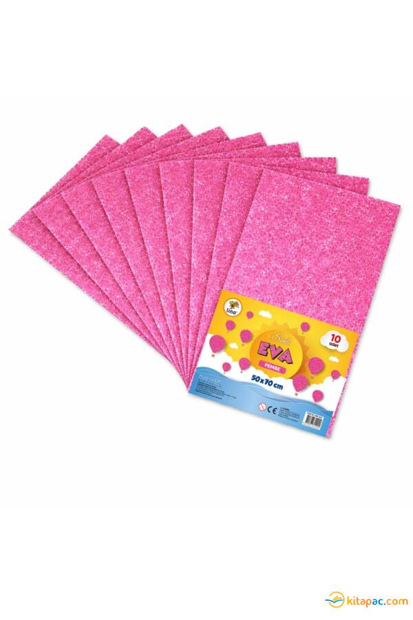 LİNO 50X70 SİMLİ EVA 2MM 10 LU PAKET - PEMBE - 1
