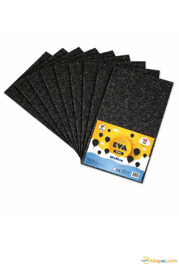 LİNO 50X70 SİMLİ EVA 2MM 10 LU PAKET - SİYAH - 1