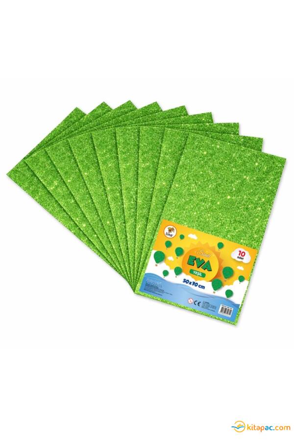 LİNO 50X70 SİMLİ EVA 2MM 10 LU PAKET - YEŞİL - 1