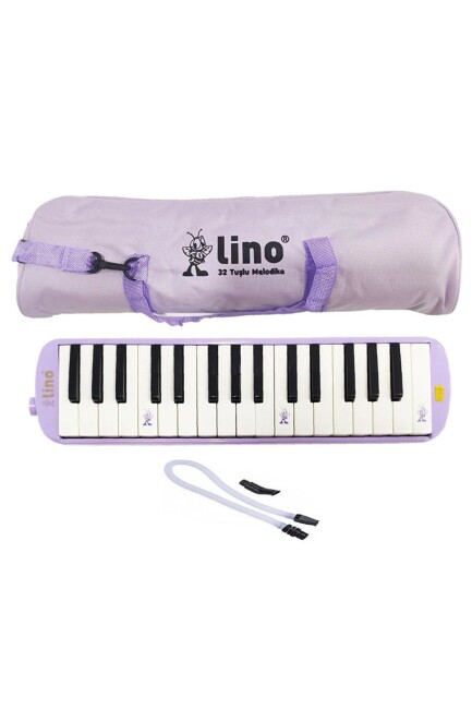 LİNO LN-32K Tuşlu MELODİKA BEZ ÇANTALI Pastel Mor - LİNO