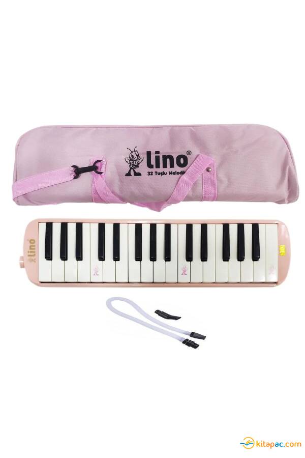 LİNO LN-32K Tuşlu MELODİKA BEZ ÇANTALI Pastel Pembe - 1