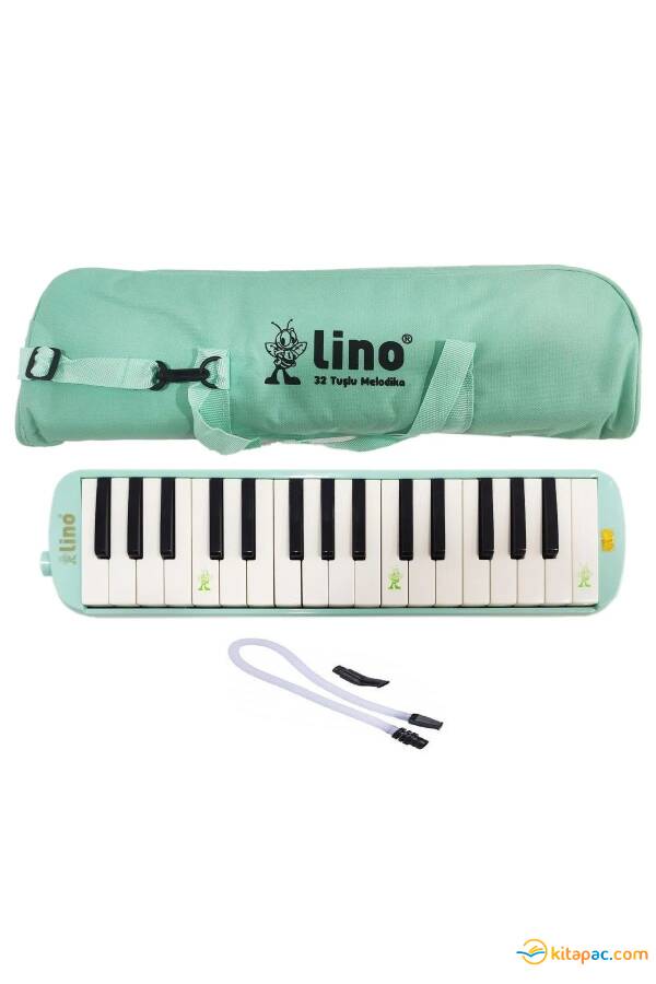 LİNO LN-32K Tuşlu MELODİKA BEZ ÇANTALI Pastel Yeşil - 1