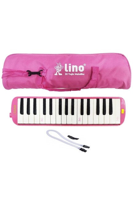 LİNO LN-32K Tuşlu MELODİKA BEZ ÇANTALI Pembe - LİNO