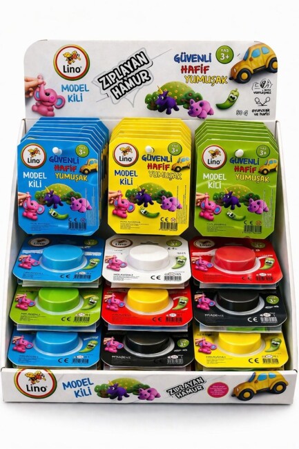 LİNO MODEL KİLİ ZIPLAYAN 30GR OYUN HAMURU - LİNO