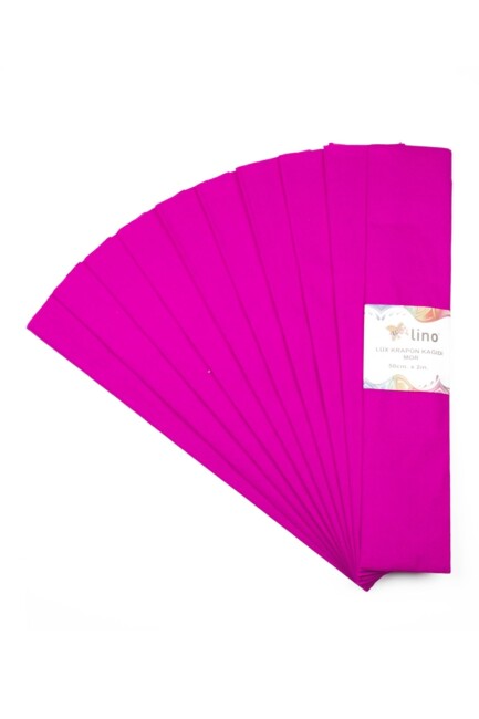 LİNO 10 ADET KRAPON KAĞIDI (50x200cm) - MOR - LİNO