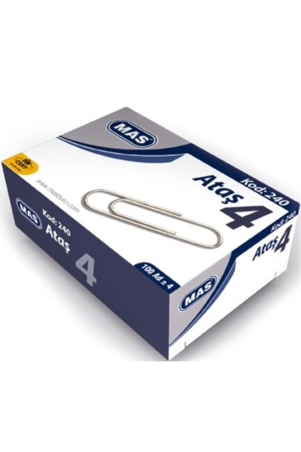 MAS ATAŞ NO:4 NİKEL KAPLI 100 LÜ - MAS