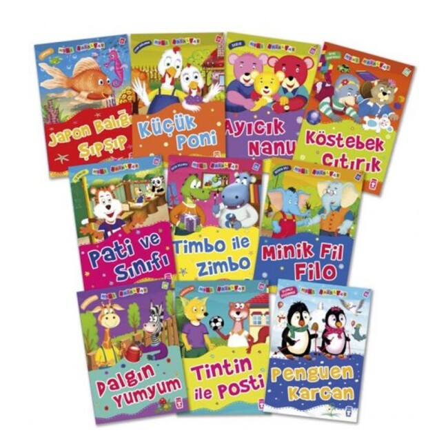 MİNİ MASALLAR SETİ - 3 - 10 Kitap - TİMAŞ YAYINLARI