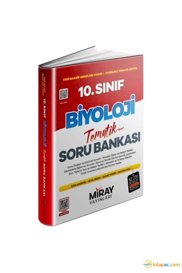MİRAY 10.Sınıf BİYOLOJİ K.Ö.TEMATİK SORU BANKASI - 1
