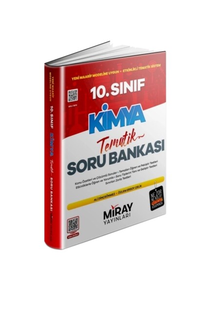 MİRAY 10.Sınıf KİMYA TEMATİK Soru Bankası - MİRAY YAYINLARI