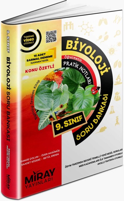 MİRAY 9.Sınıf BİYOLOJİ Soru Bankası - MİRAY YAYINLARI