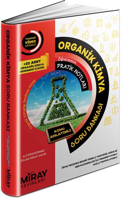 MİRAY AYT ORGANİK KİMYA KNU ÖZETLİ VİDEO ÇÖZÜMLÜ Soru Bankası - MİRAY YAYINLARI
