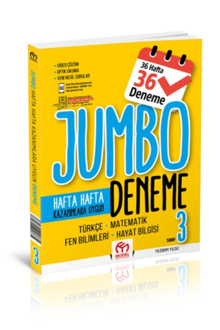 MODEL 3.Sınıf JUMBO 36 HAFTA TÜM DERSLER DENEME - MODEL YAYINLARI