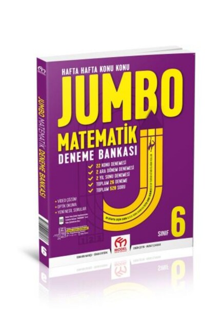 MODEL 6.Sınıf JUMBO MATEMATİK DENEME BANKASI - MODEL YAYINLARI
