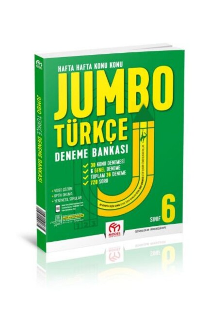 MODEL 6.Sınıf JUMBO TÜRKÇE DENEME BANKASI - MODEL YAYINLARI