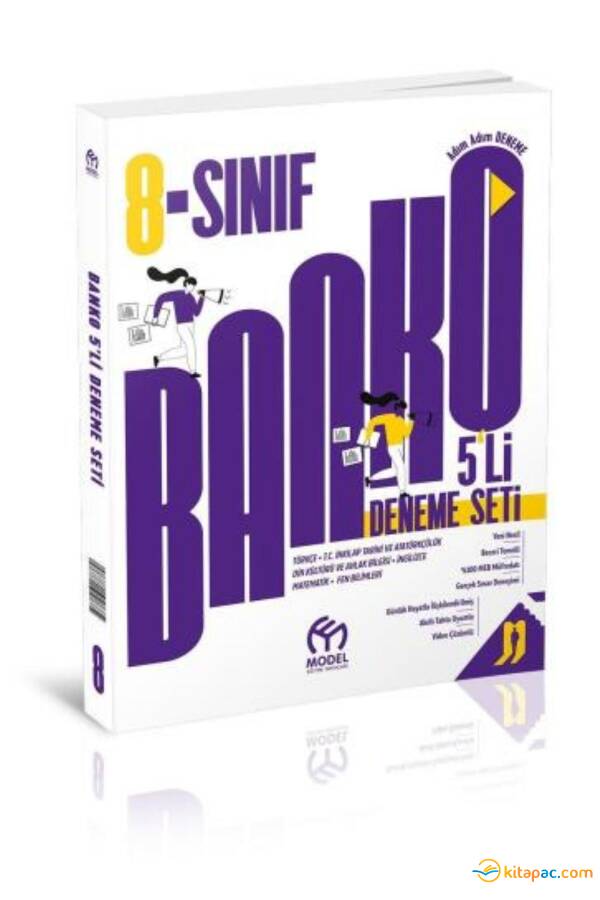 MODEL 8.Sınıf BANKO TÜM DERSLER 5 Lİ DENEME SETİ - 1