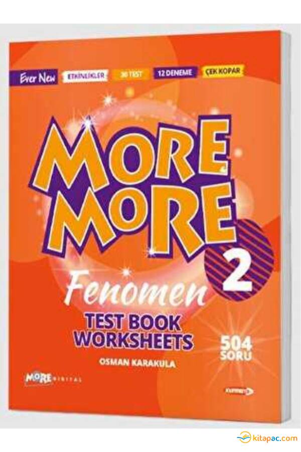 MORE & MORE 2.Grade WORKSHEETS & TEST BOOK & SELFIE TEST - 1