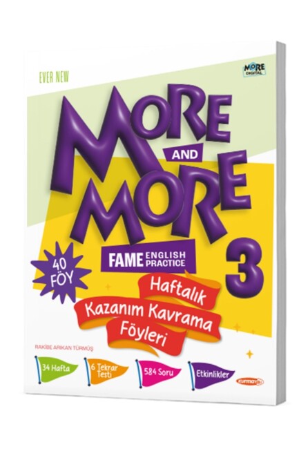 MORE & MORE 3.Grade KAZANIM KAVRAMA FÖYLERİ (40 FÖY) - MORE MORE