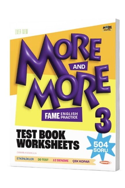 MORE & MORE 3.Grade WORKSHEETS & TEST BOOK & SELFIE TEST - MORE MORE