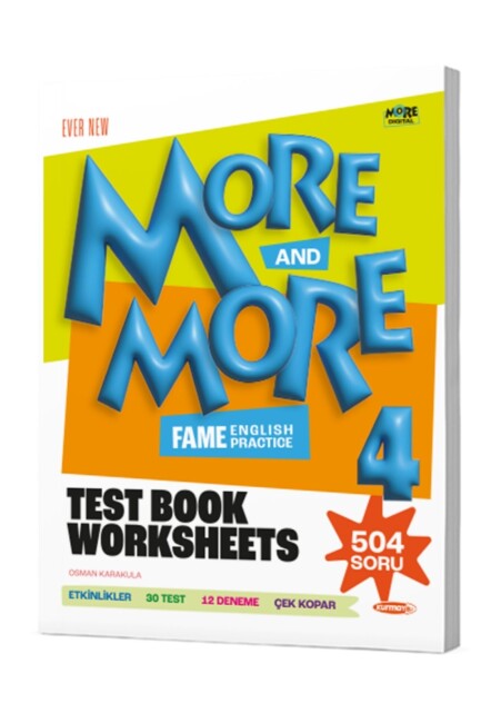 MORE & MORE 4.Grade WORKSHEETS & TEST BOOK & SELFIE TEST - MORE MORE