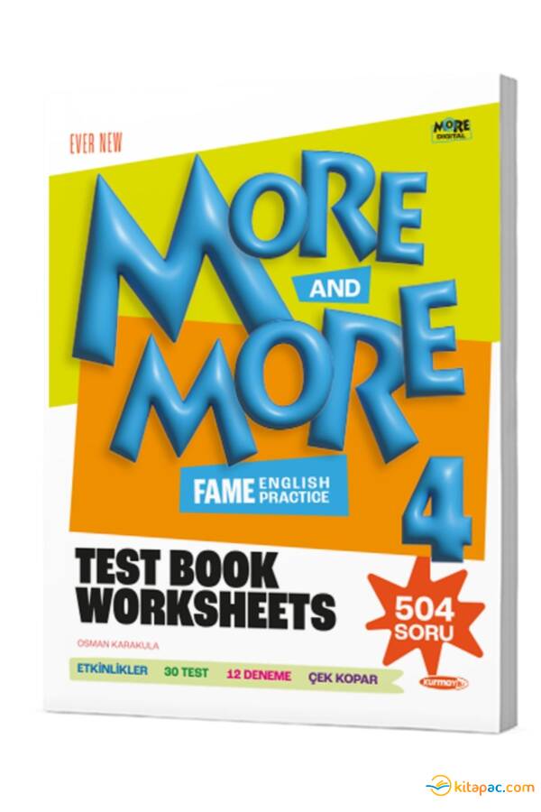 MORE & MORE 4.Grade WORKSHEETS & TEST BOOK & SELFIE TEST - 1