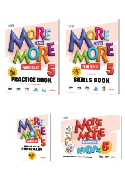 MORE&MORE 5.SINIF PRACTİCE BOOK&DICTIONARY (READERS & SKILLS + GRAMER AND VOCABULARY)(3 LÜ SET) - MORE MORE