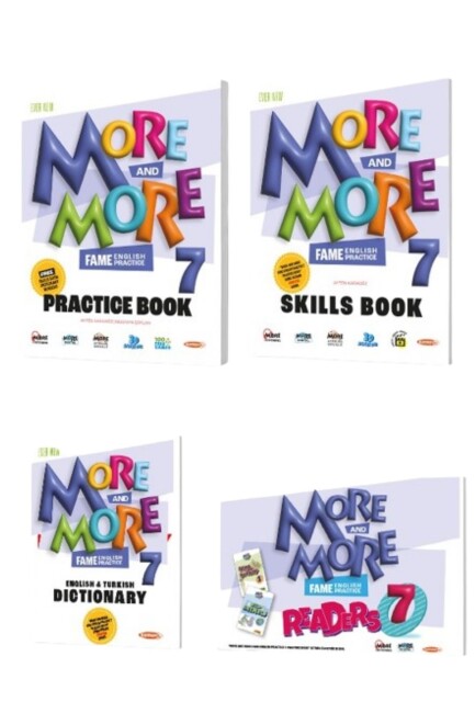 MORE&MORE 7.SINIF PRACTİCE BOOK&DICTIONARY (READERS & SKILLS + GRAMER AND VOCABULARY)(3 LÜ SET) - MORE MORE