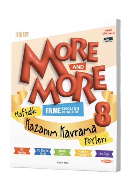MORE & MORE 8.Grade HAFTALIK KAZANIM KAVRAMA FÖYLERİ - 40 Föy - MORE MORE