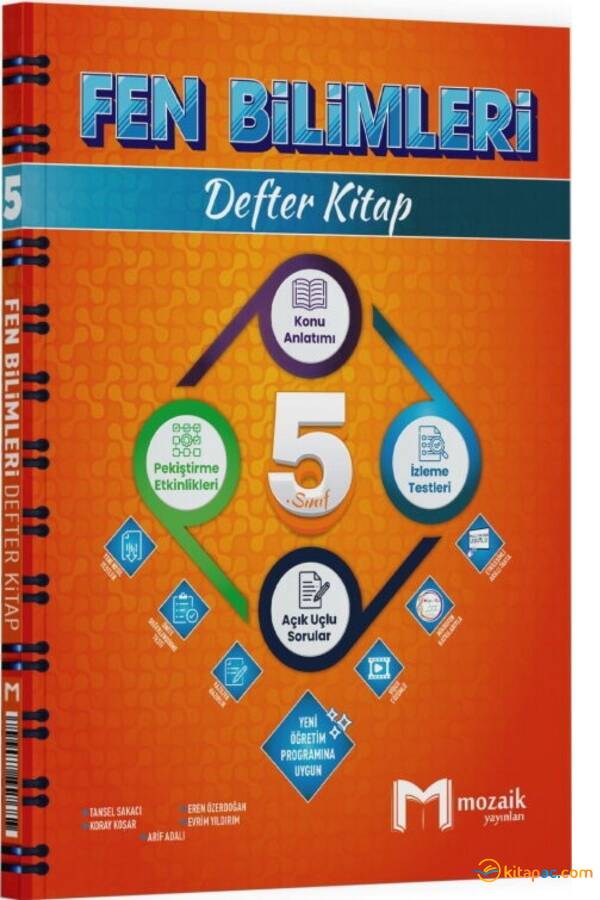 MOZAİK 5.Sınıf FEN BİLİMLERİ DEFTER KİTAP - 1
