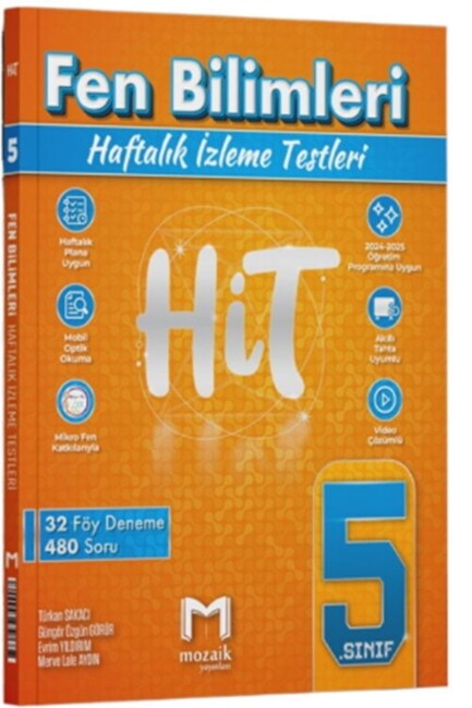 MOZAİK 5.Sınıf FEN BİLİMLERİ HİT 32 DENEME - MOZAİK YAYINLARI