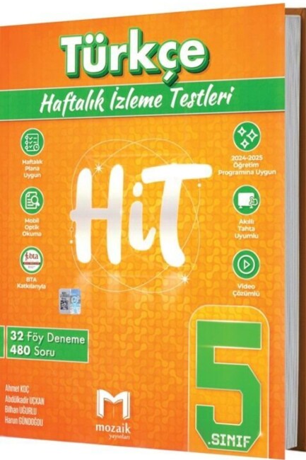MOZAİK 5.Sınıf TÜRKÇE HİT 32 DENEME - MOZAİK YAYINLARI