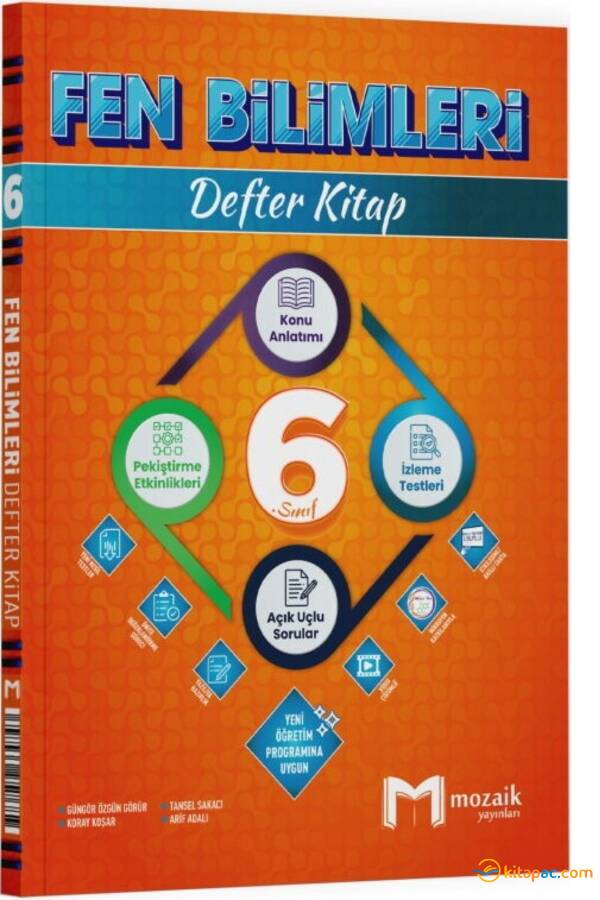 MOZAİK 6.Sınıf FEN BİLİMLERİ DEFTER KİTAP - 1