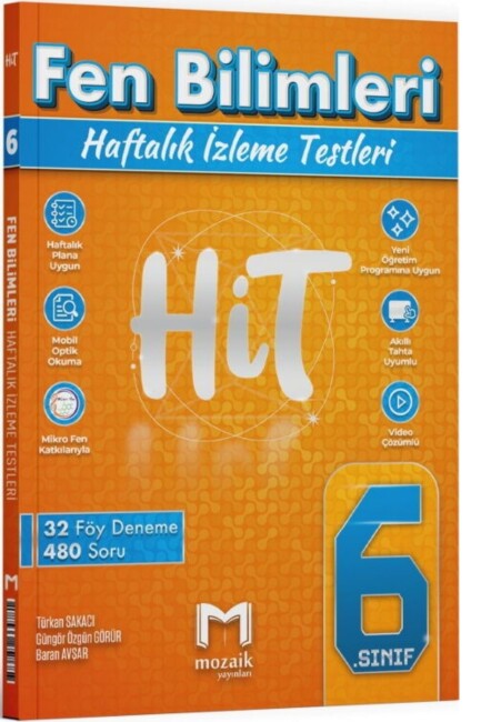MOZAİK 6.Sınıf FEN BİLİMLERİ HİT 32 DENEME - MOZAİK YAYINLARI