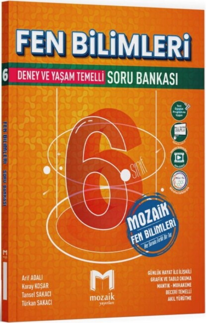 MOZAİK 6.Sınıf FEN BİLİMLERİ SORU BANKASI - MOZAİK YAYINLARI