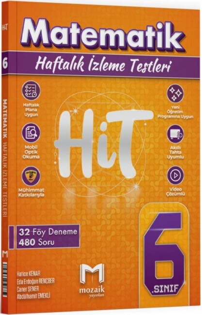 MOZAİK 6.Sınıf MATEMATİK HİT 32 DENEME - MOZAİK YAYINLARI