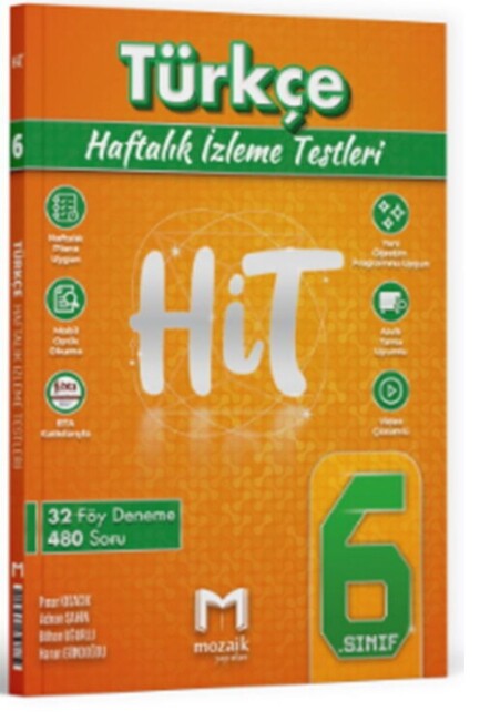 MOZAİK 6.Sınıf TÜRKÇE HİT 32 DENEME - MOZAİK YAYINLARI